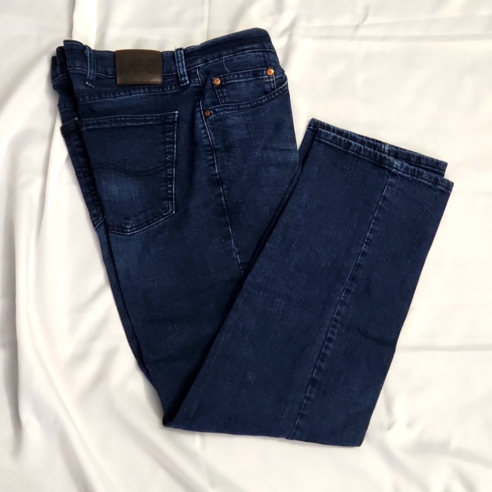 Lee Men's Classic Fit, Straight Leg S Gene Cone Denim Jeans, 35x30